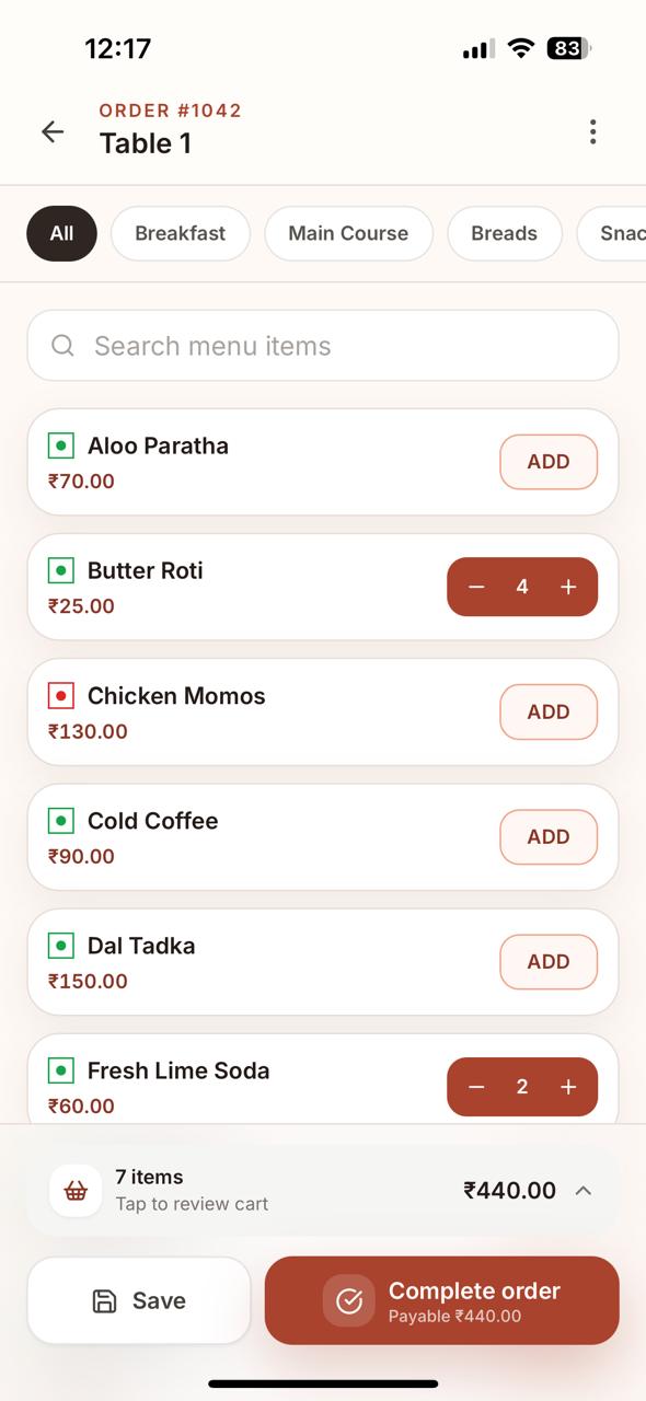 T-Order order editor